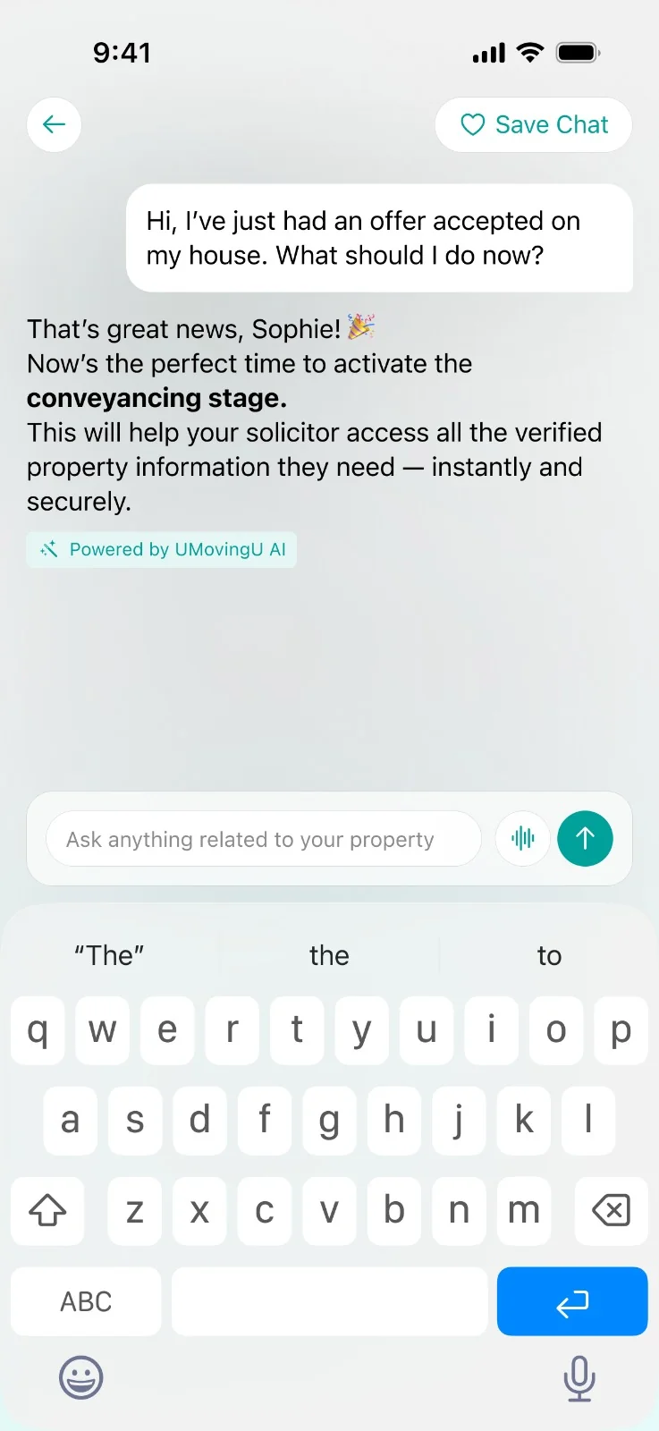 umovingu AI assistant